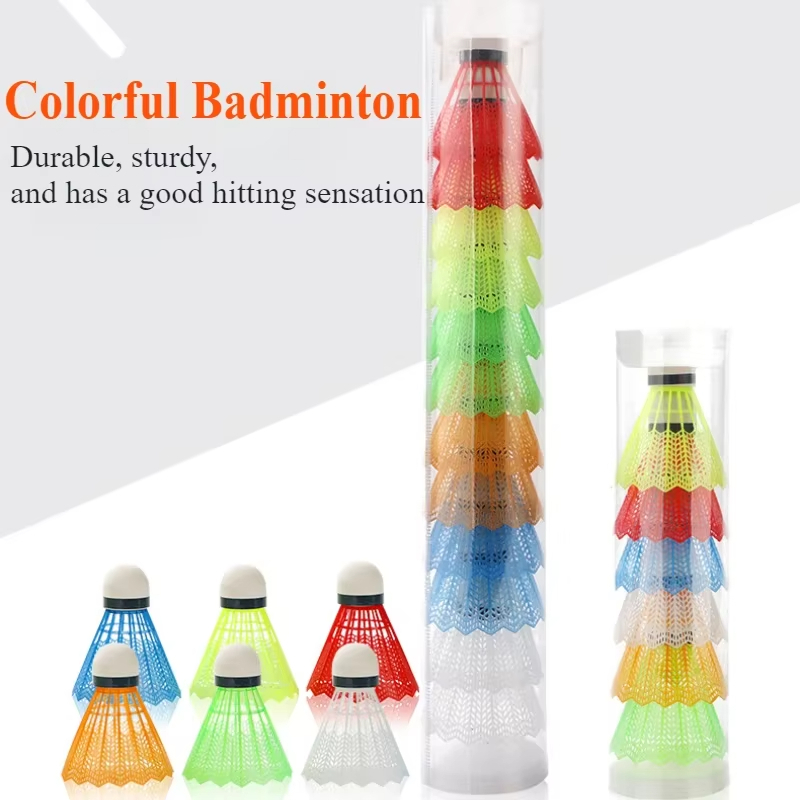 Badminton Bwf - 12Pcs Colorful Plastic Badminton Shuttlecocks Durable