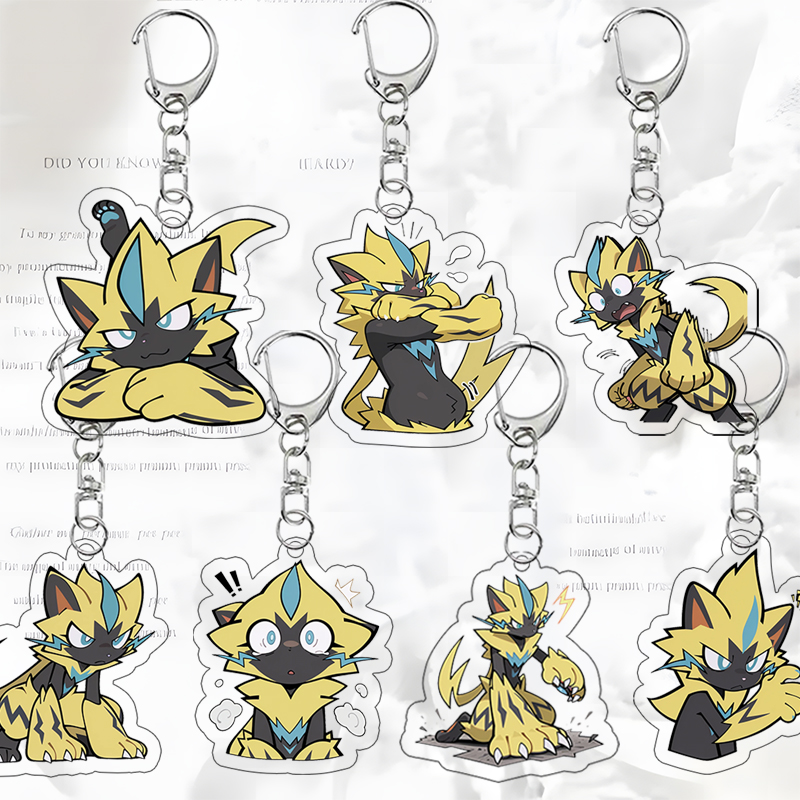 Zeraora  Acrylic Keychain Q Ve - Badminton Meme 评论和价格
