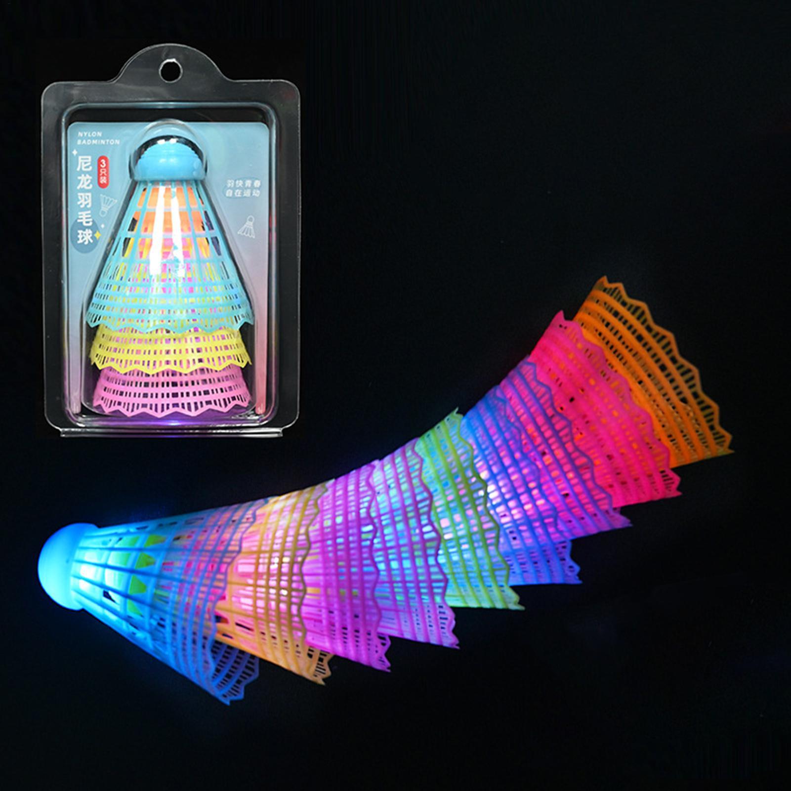 3Pcs LED Badminton Ball Glowin - Badminton Bwf 评论和价格