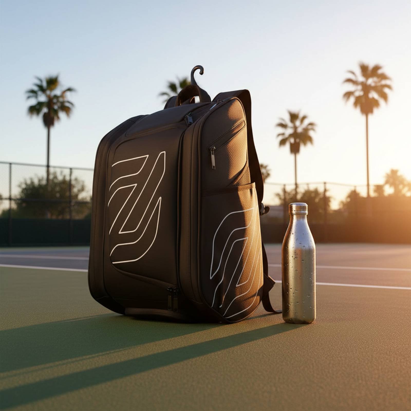 Pickleball Backpack Side Pocke - Backpack Racket Bag 评论和价格
