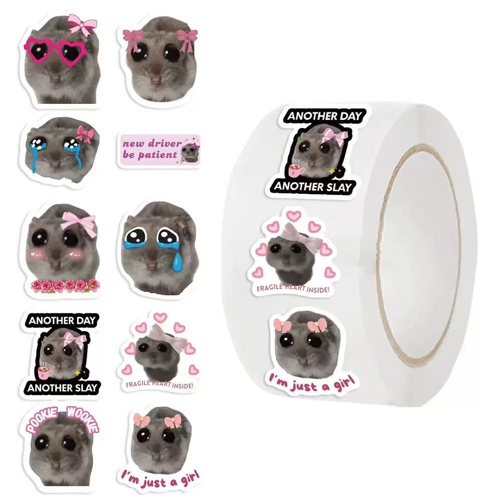 100-500pcs Ins Sad Hamster Car - Badminton Meme 评论和价格