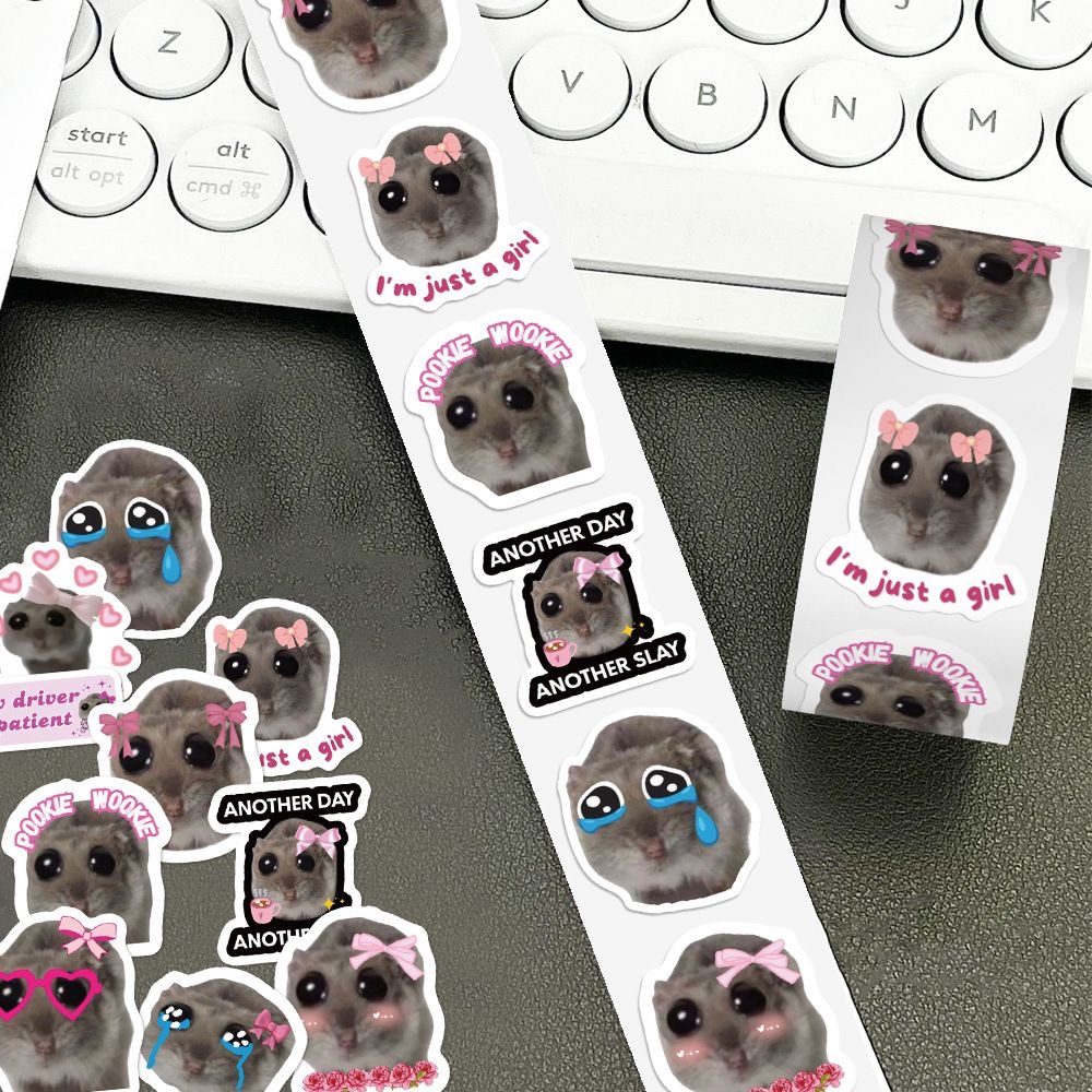 100-500pcs Ins Sad Hamster Car - Badminton Meme 评论和价格